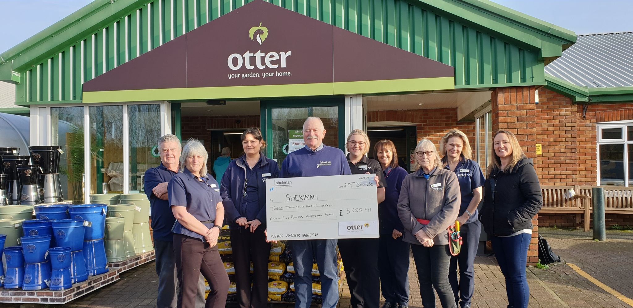 Support for Shekinah Mission - Otter Garden Centres