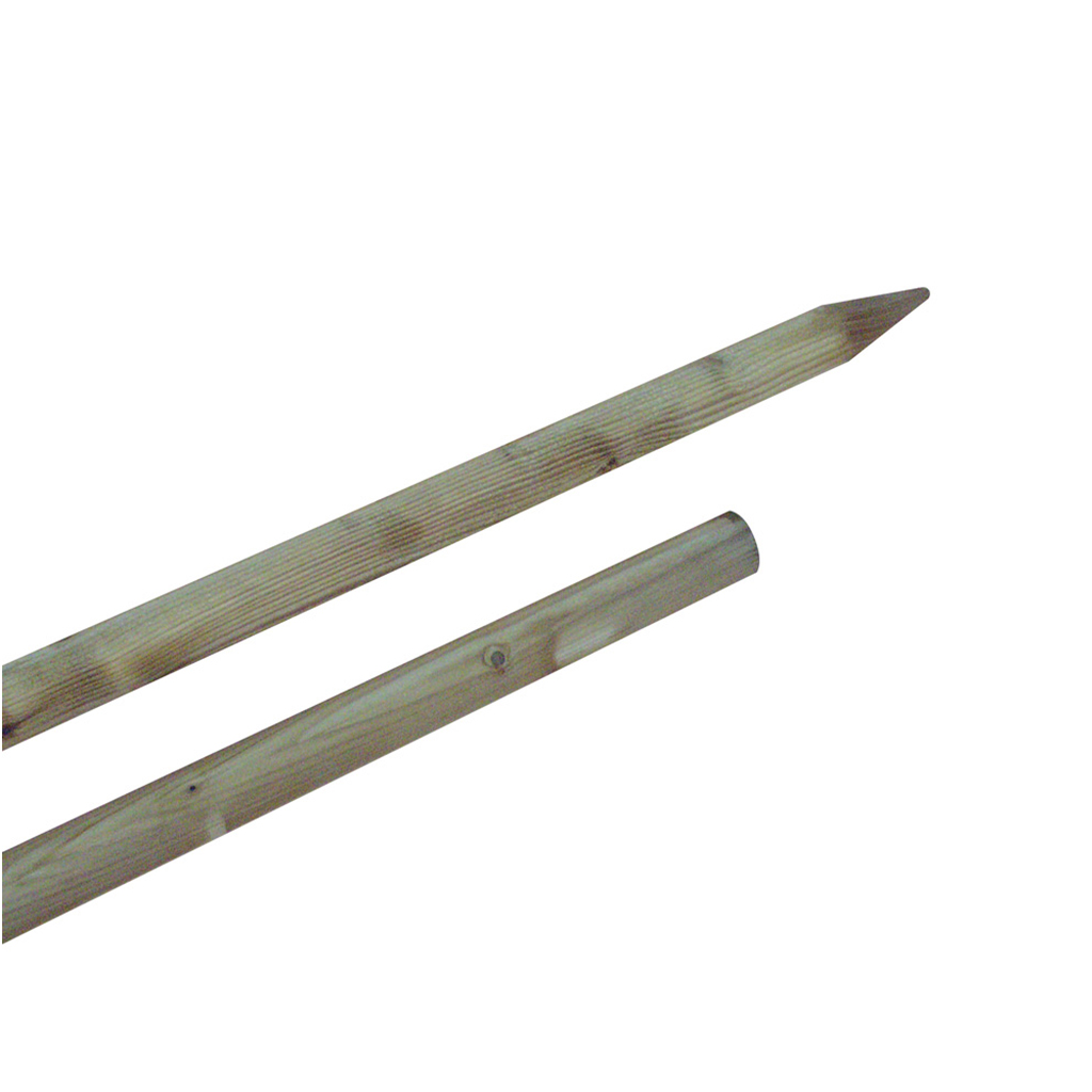 Round Softwood Tree Stake 35mm 1.2m/1.5m Otter Garden Centres