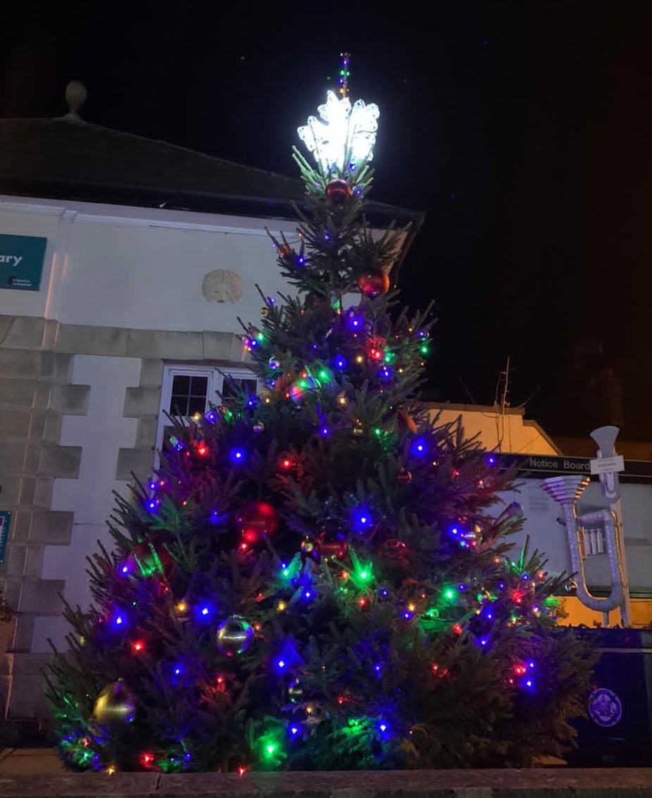 Town centre lights up with Ottergrown tree Otter Garden Centres
