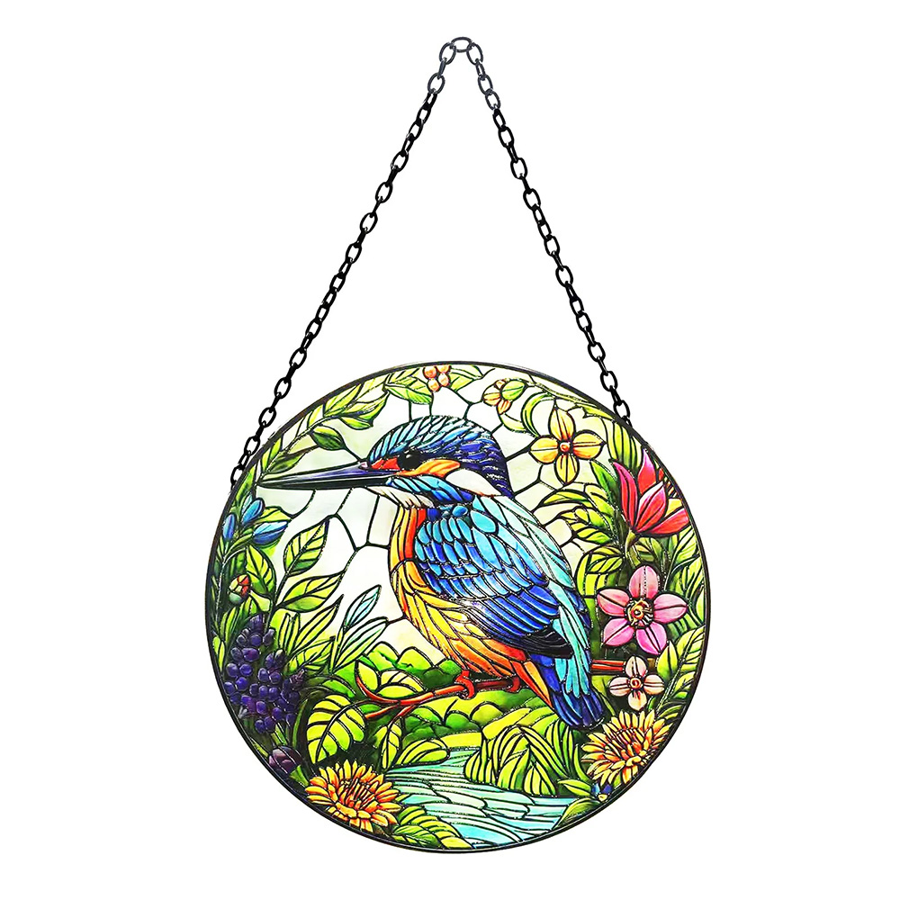 Kingfisher Glass Suncatcher