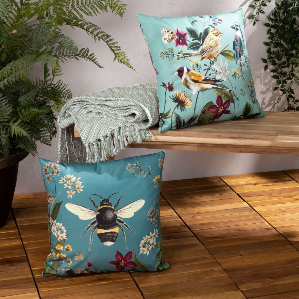 Outdoor Cushions Bees & Birds