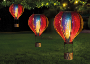 Solar Rainbow Flaming Hot Air Balloons