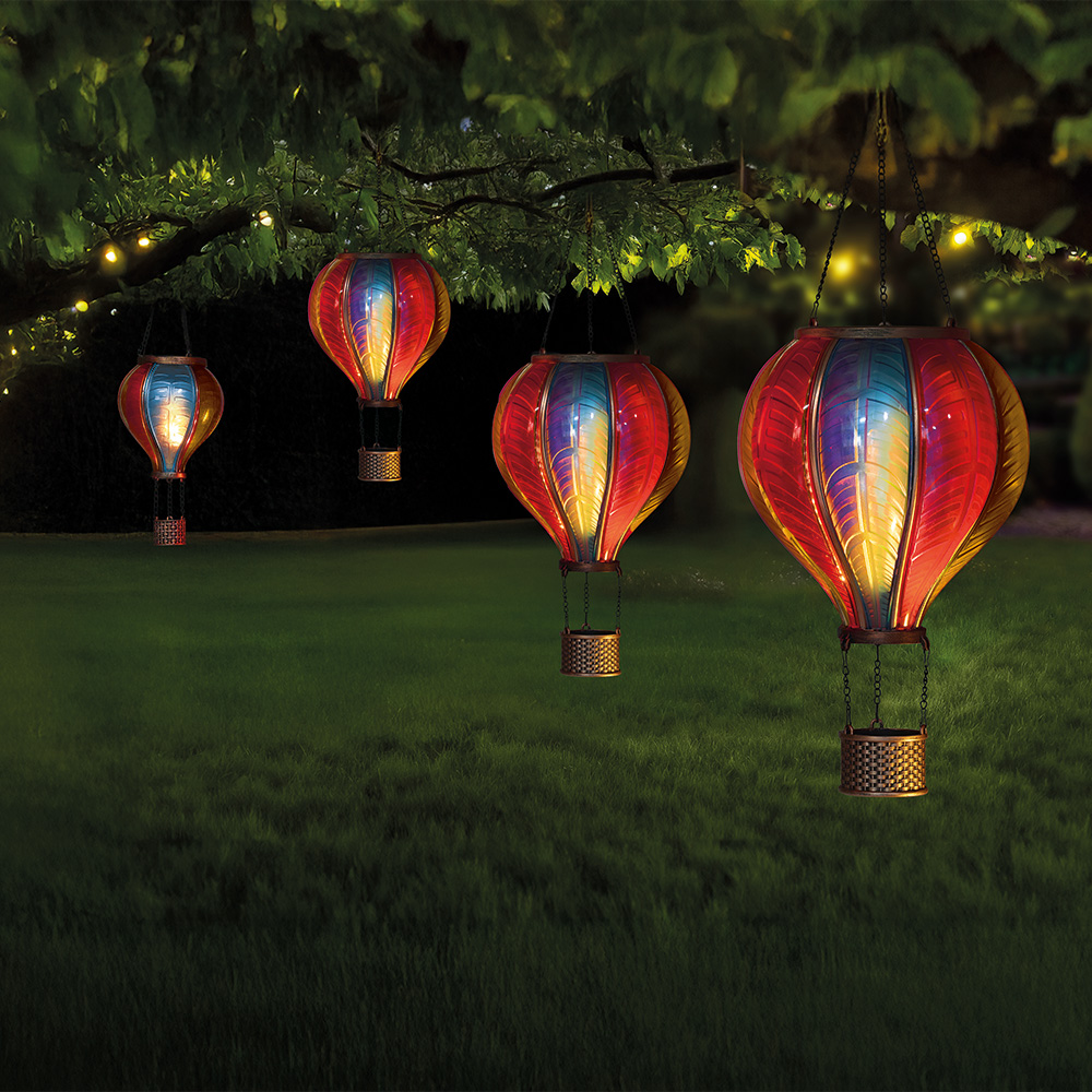 Solar Rainbow Flaming Hot Air Balloons